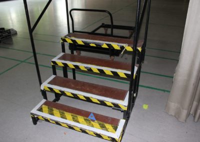 Bühnentreppe mit Geländer