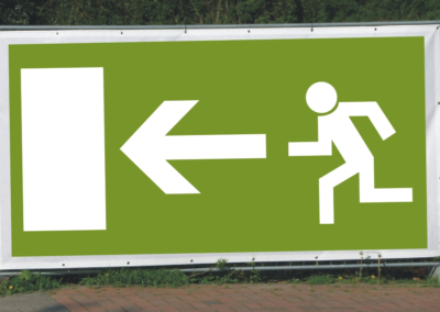 Notausgangsbanner